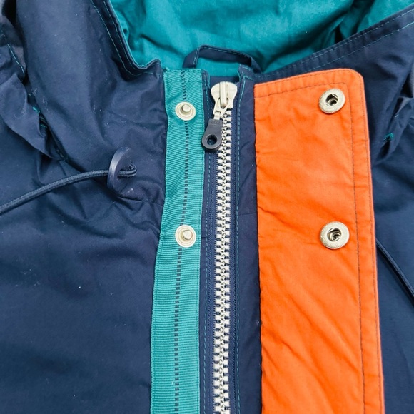 London Fog Blue and Orange Hooded Windbreaker - Picture 8 of 9